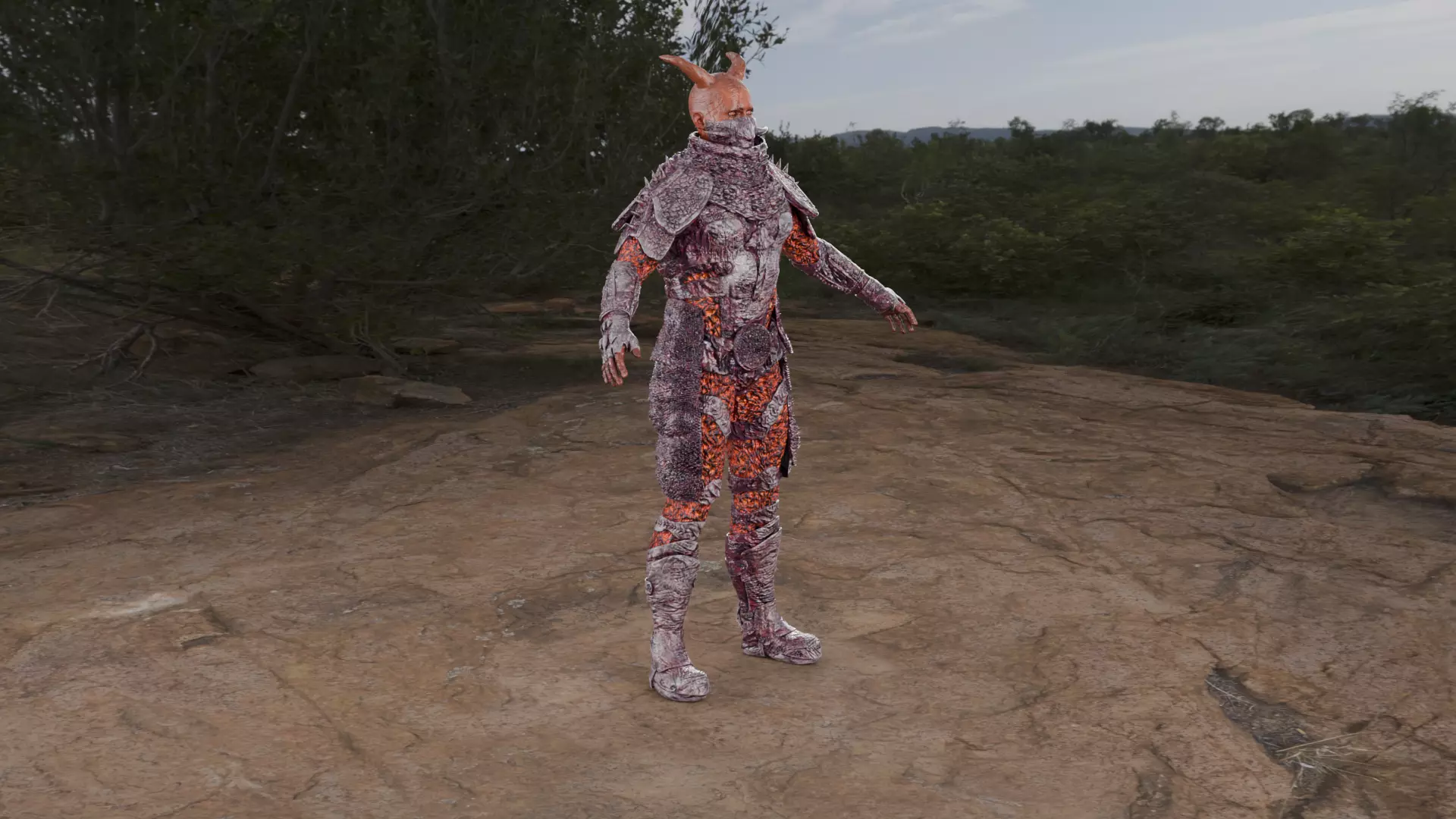 Guardian of Hell Ultra High-Detail 3D Character Low-poly 3D model_12