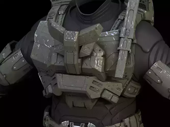 TAC Sykes Alpha chest attachment 3d print file