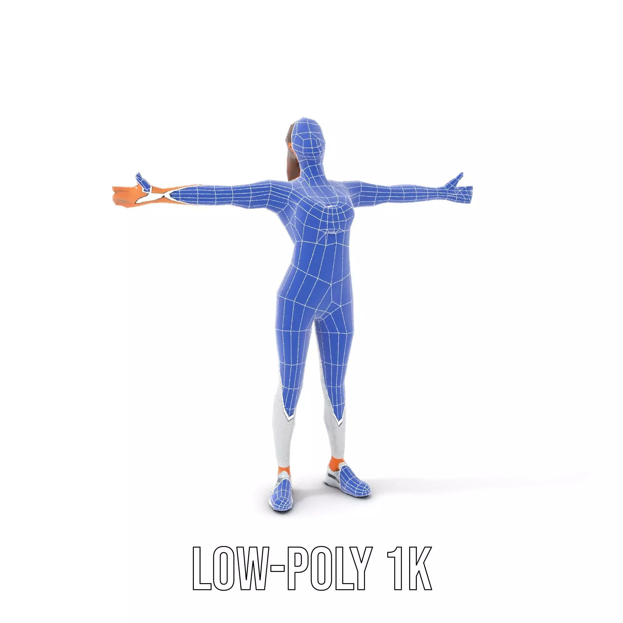 Athletic Woman Fitness model pack Low-poly 3D model_25