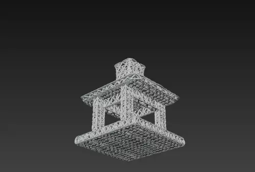 3D Christmas Fireplace Model 3D print model_9