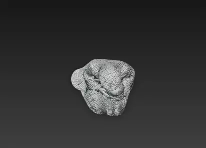 3D Virgin Mary Holding Baby Jesus Statue 3D print model_13