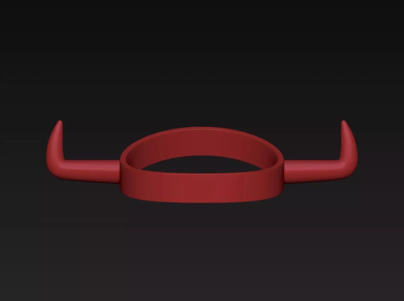 Horn Headband 3D print model_3