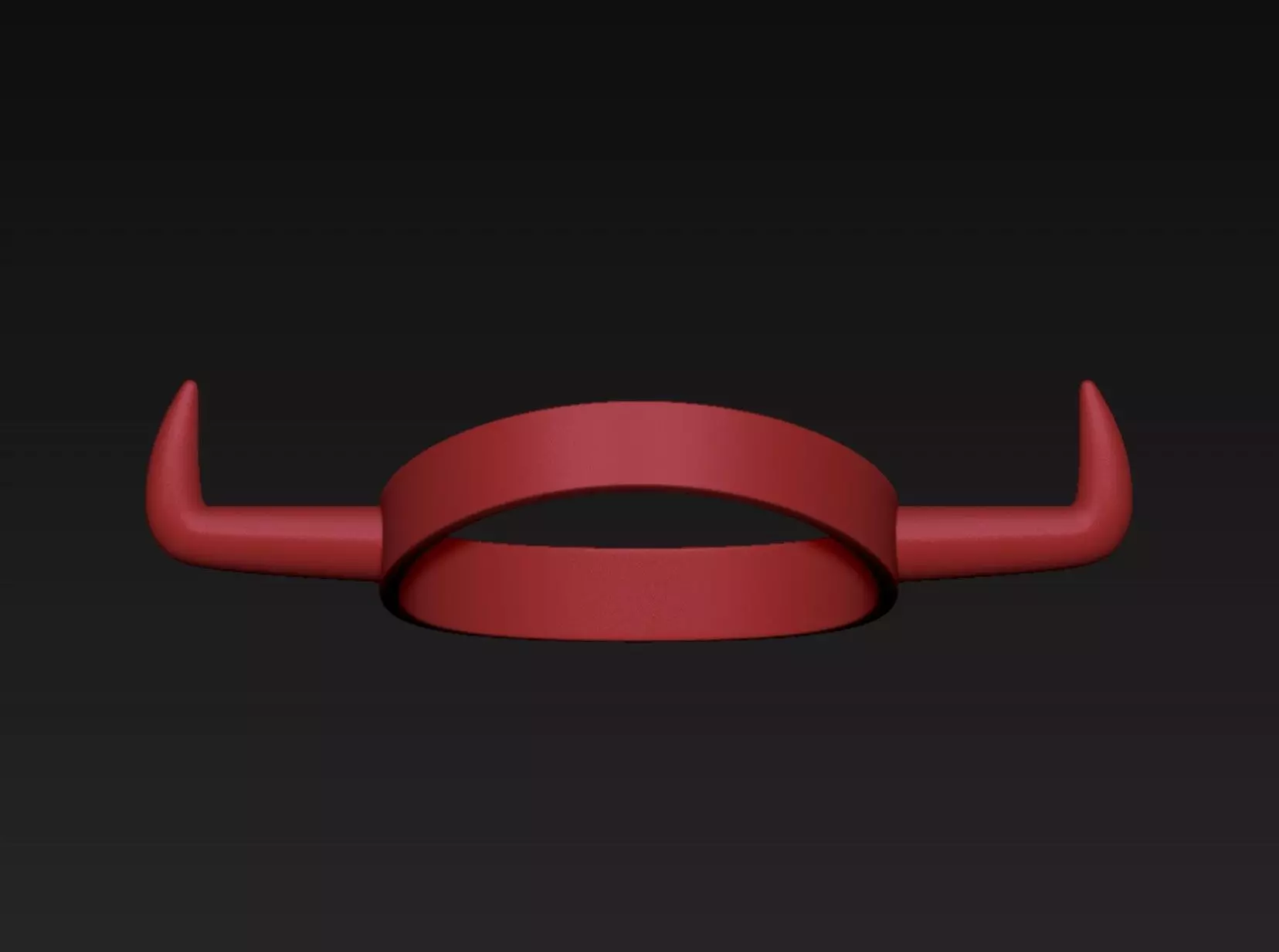 Horn Headband 3D print model_1