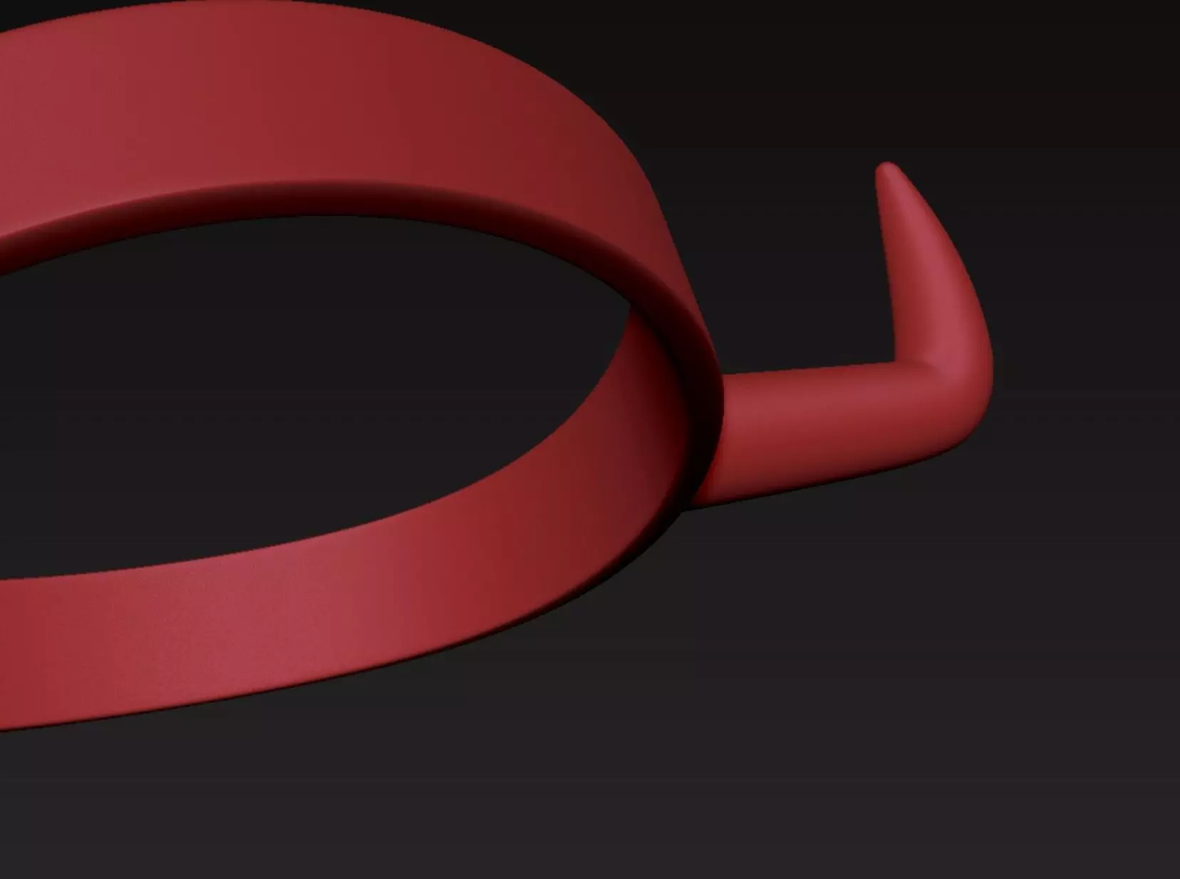 Horn Headband 3D print model_6