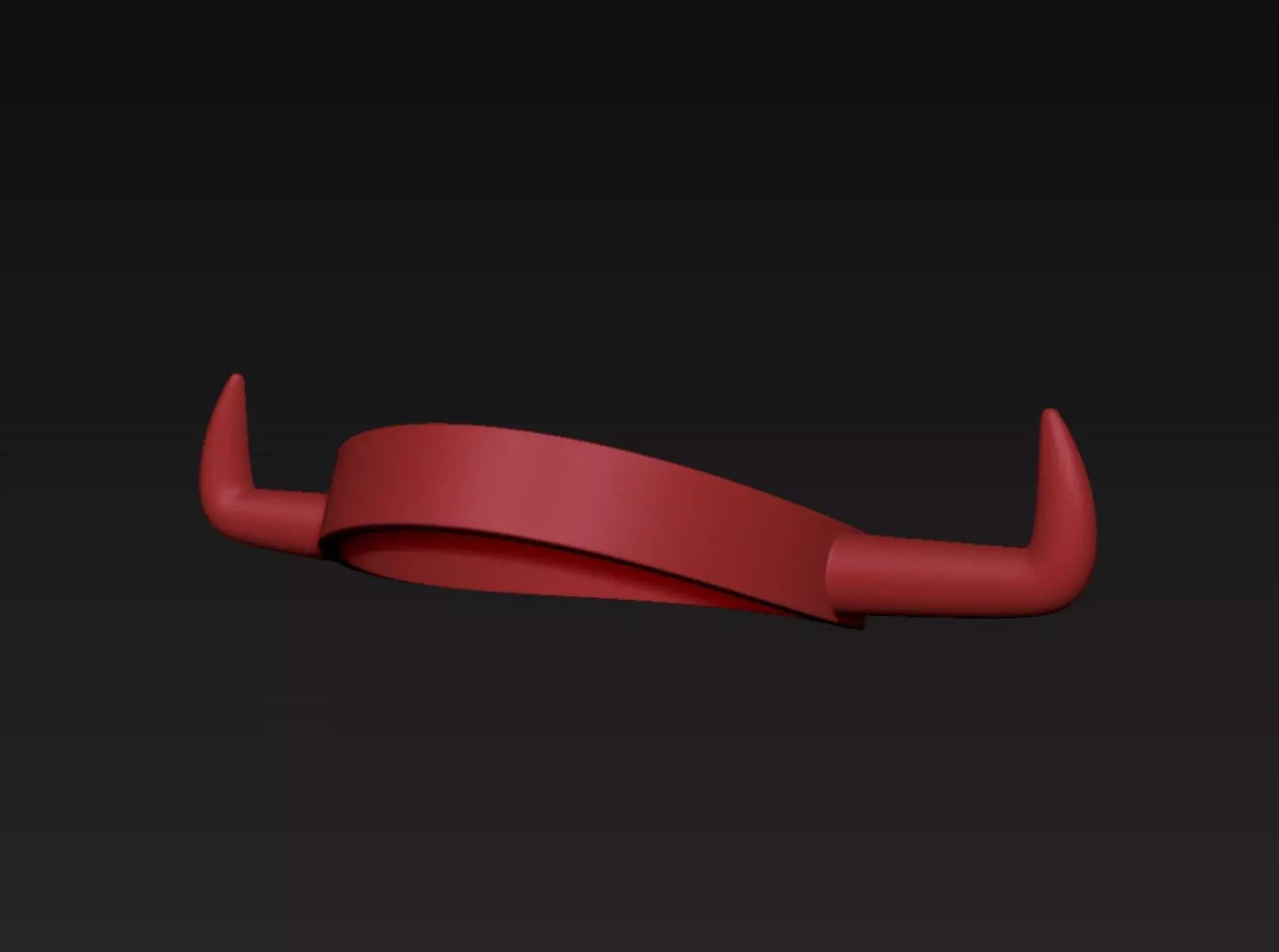 Horn Headband 3D print model_0
