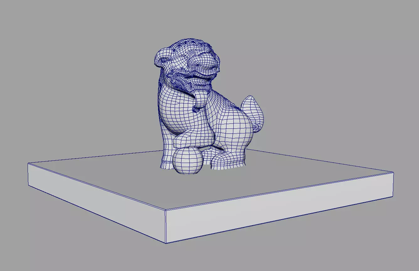 Great Viet Kingdom Golden Seal - 1709 Low-poly 3D model_13