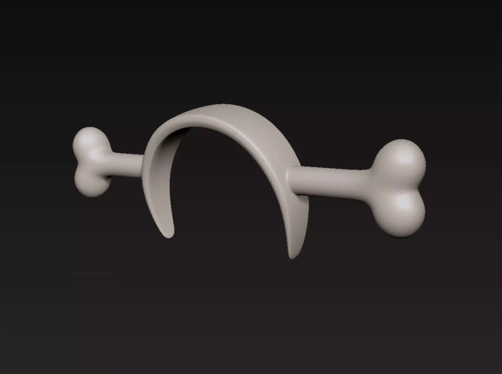Bone Headband 3D print model_0