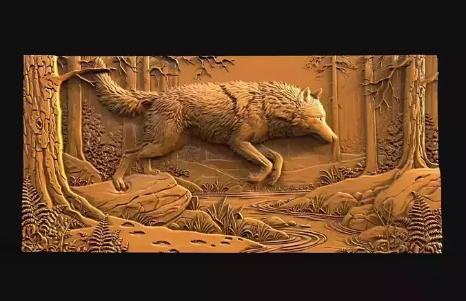 Wolf CNC STL model 3D print model