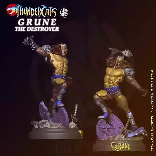 Grune the Destroyer Thundercats STL files 3D printing