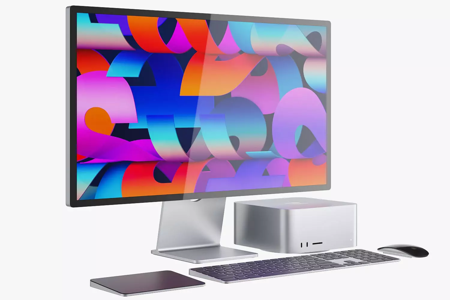 Apple Studio Display and Mac studio full set 3D model 3D model_1