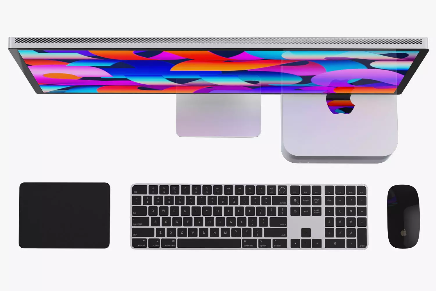 Apple Studio Display and Mac studio full set 3D model 3D model_4