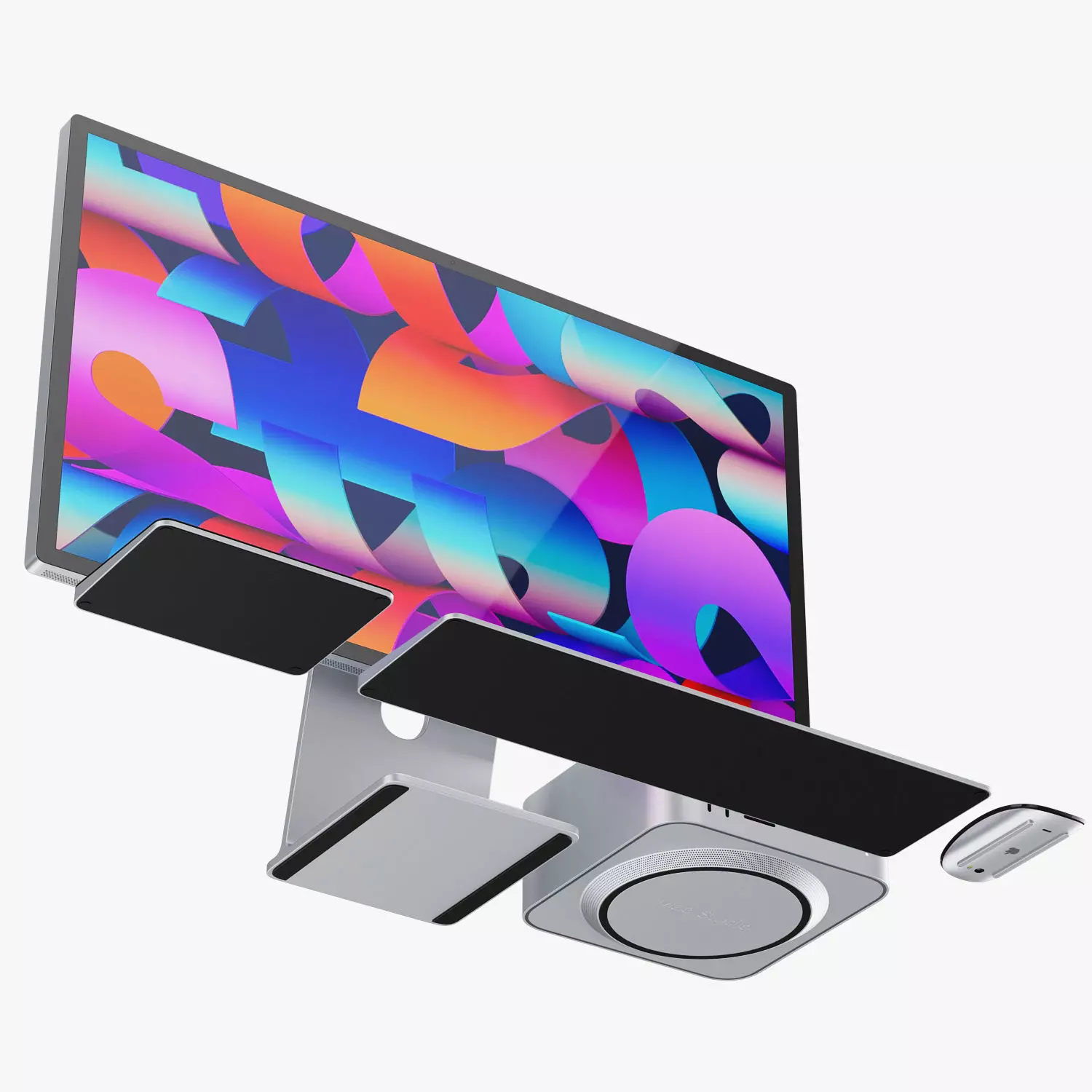 Apple Studio Display and Mac studio full set 3D model 3D model_6