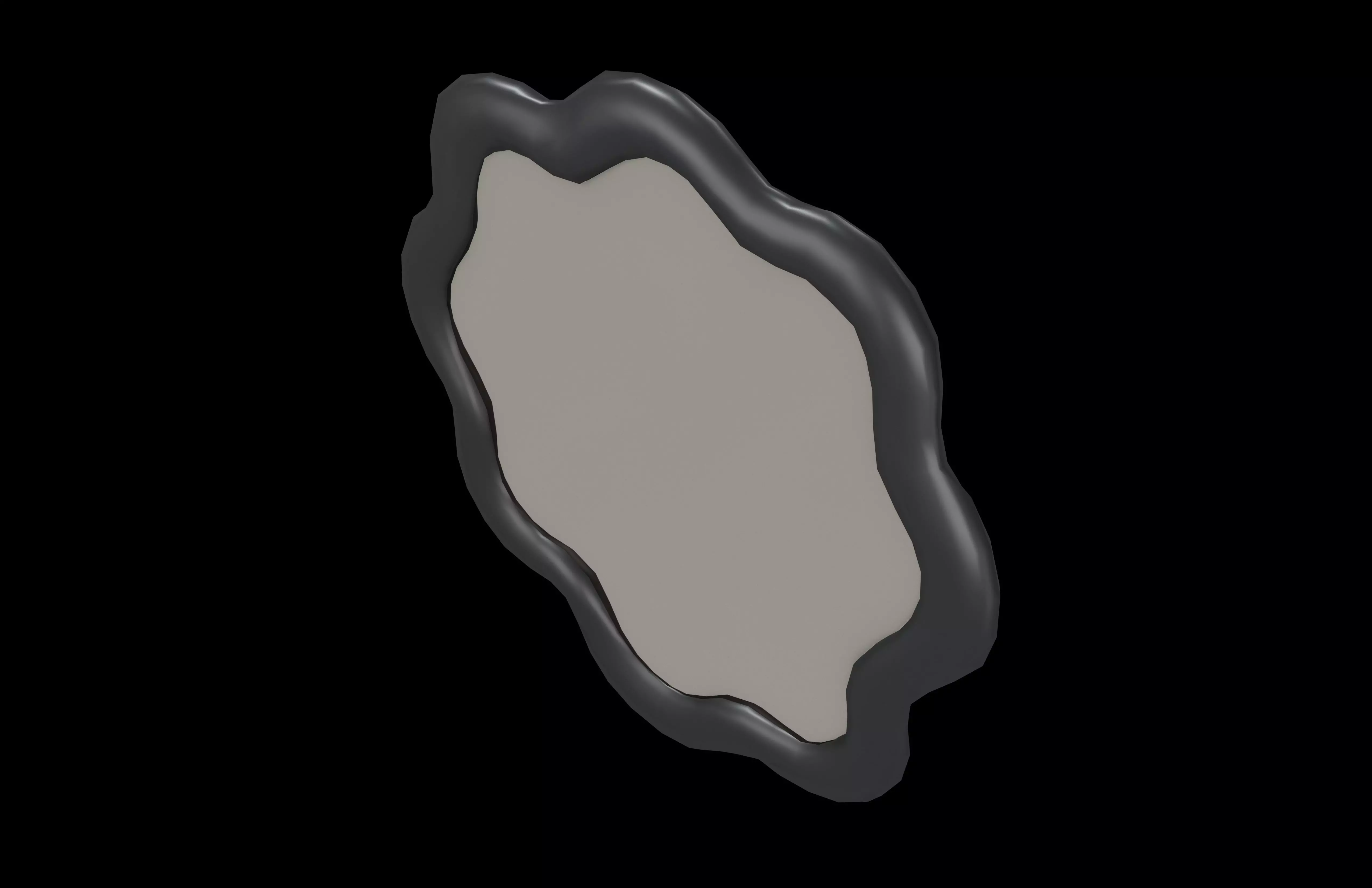 Wall Mirror v1 003 Low-poly 3D model_1