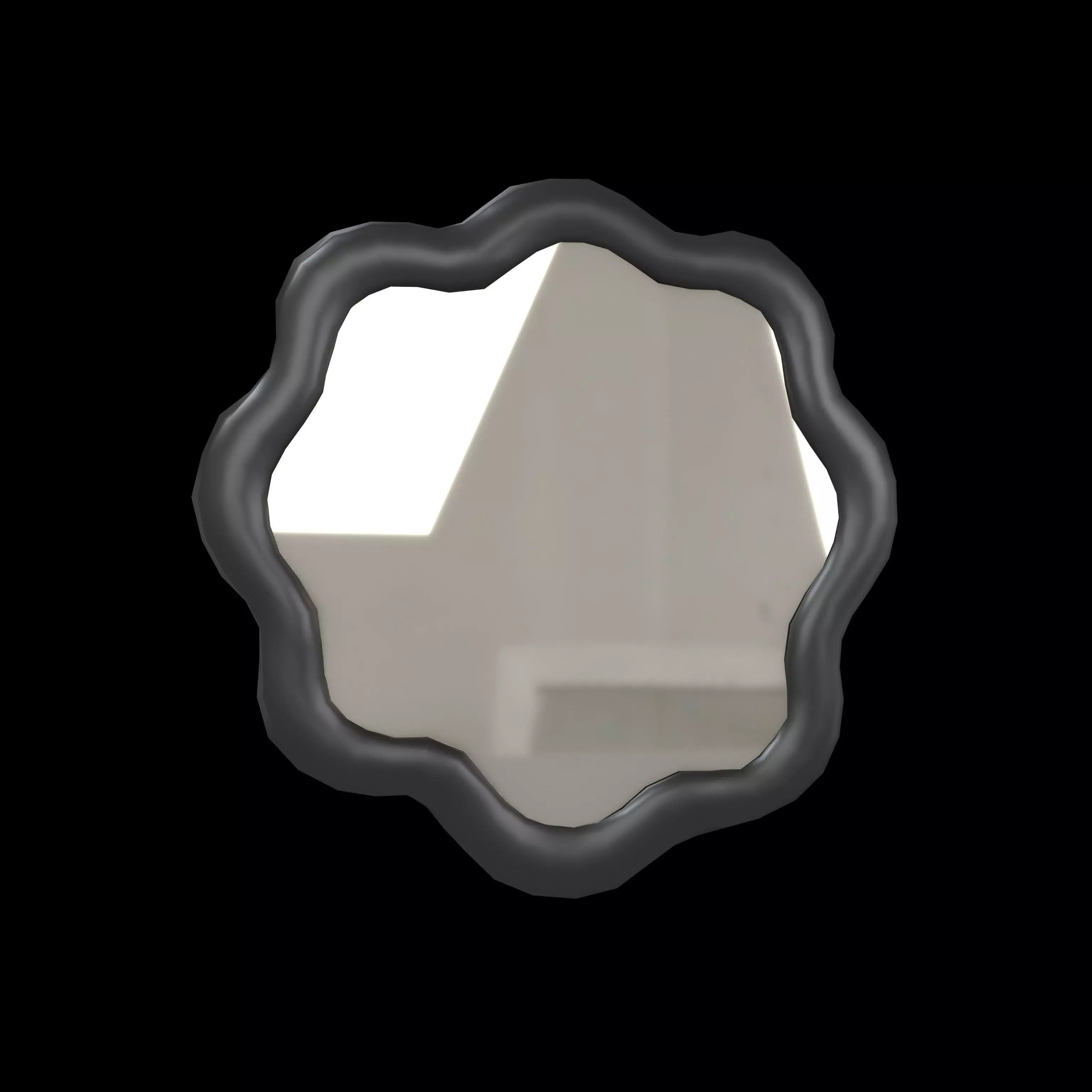 Wall Mirror v1 003 Low-poly 3D model_0