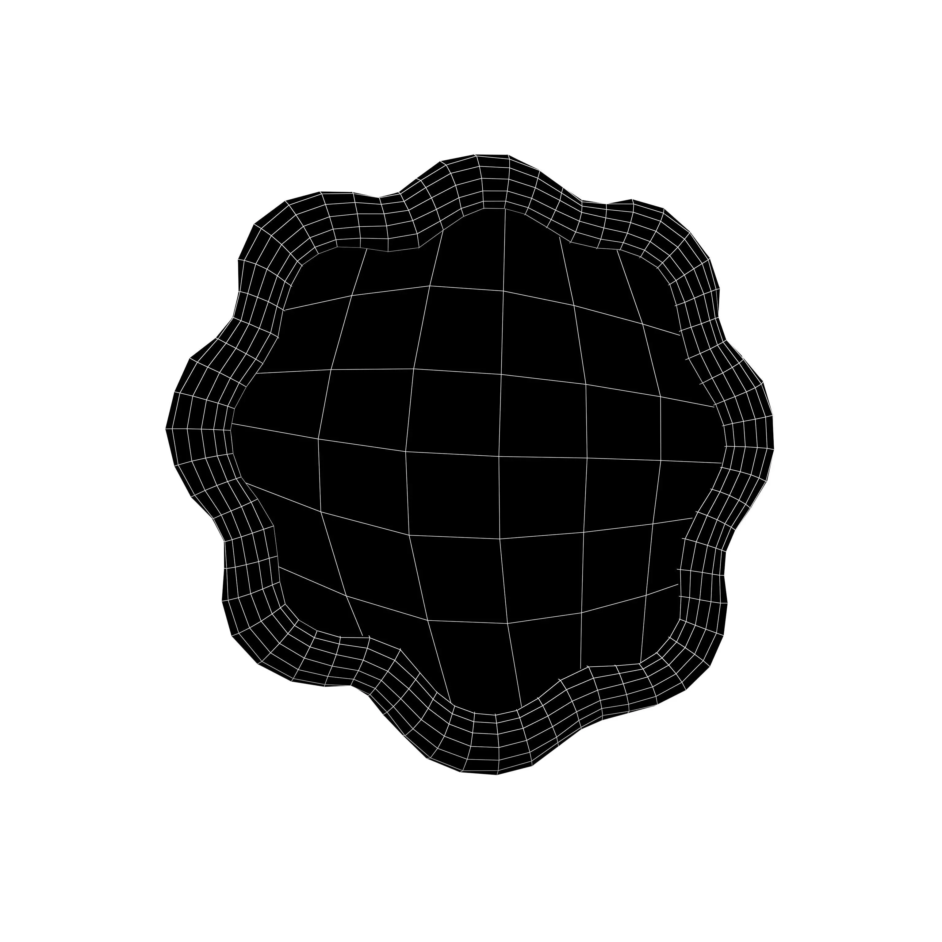 Wall Mirror v1 003 Low-poly 3D model_5