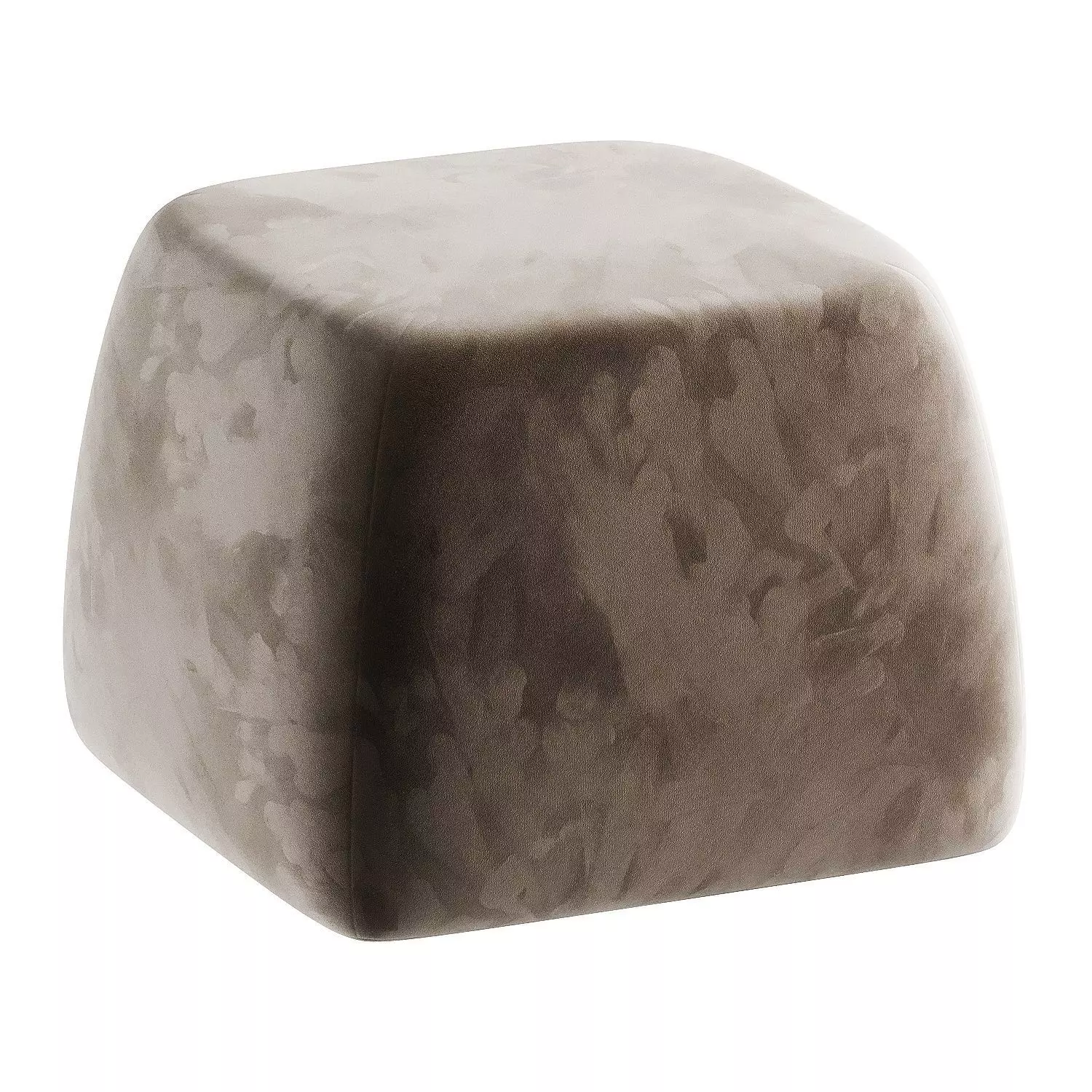 pouf creamy 3D model_5