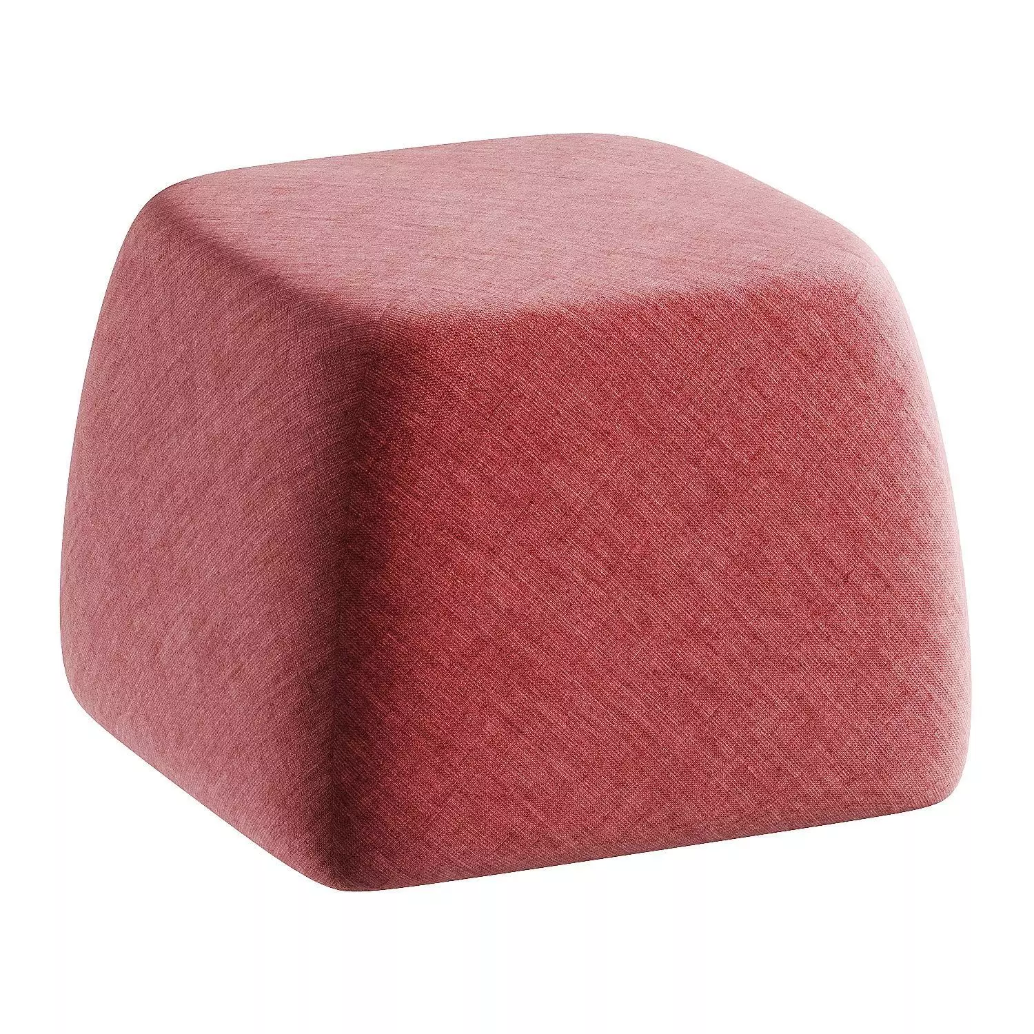 pouf creamy 3D model_4