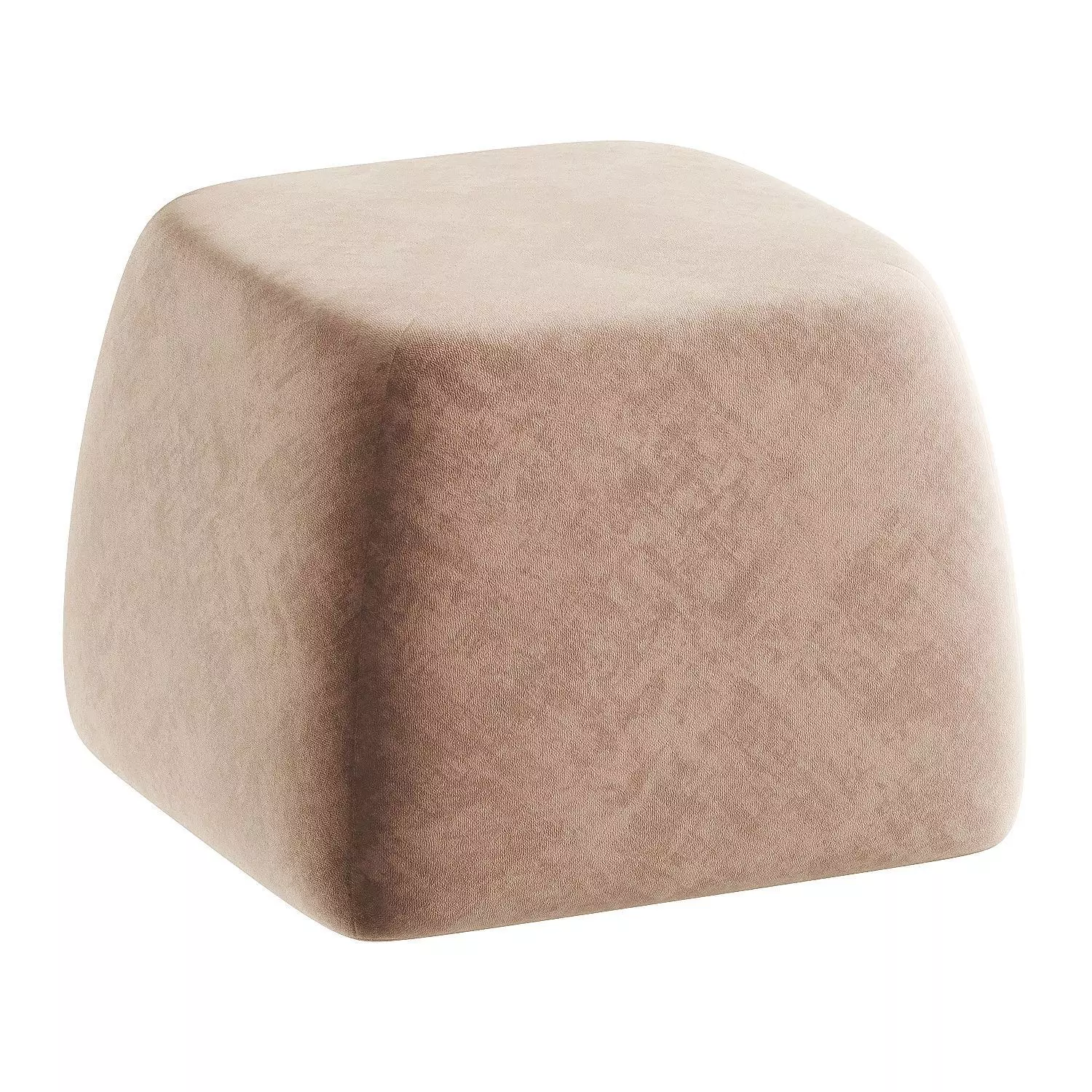 pouf creamy 3D model_0