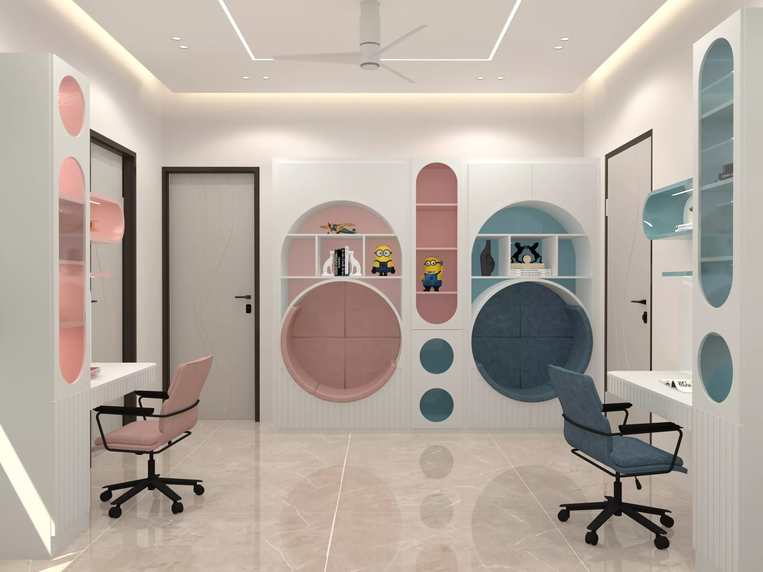 Kids Room with Walk-in 3D model_1