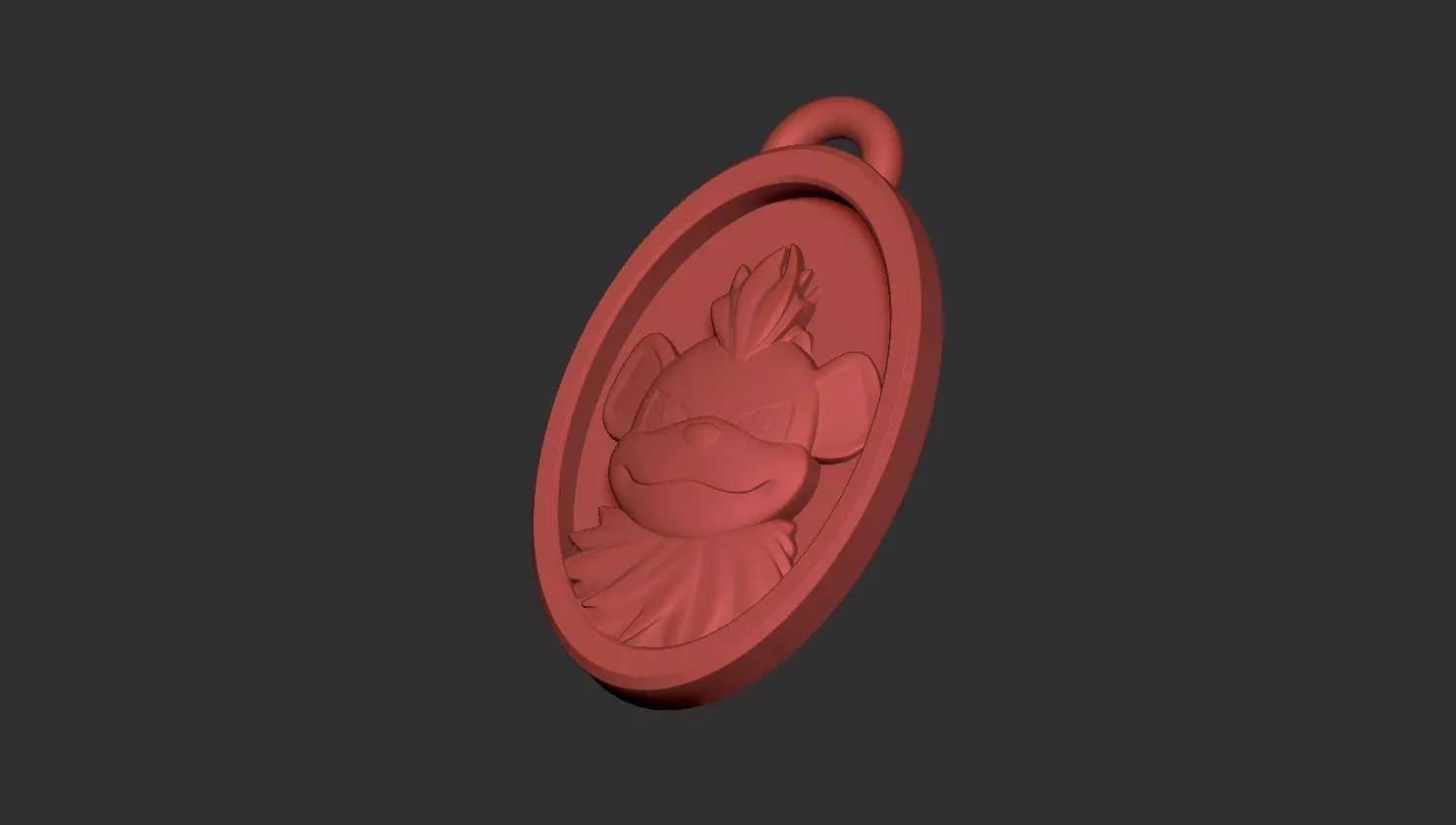 Keychain Growlithe 3D print model_0