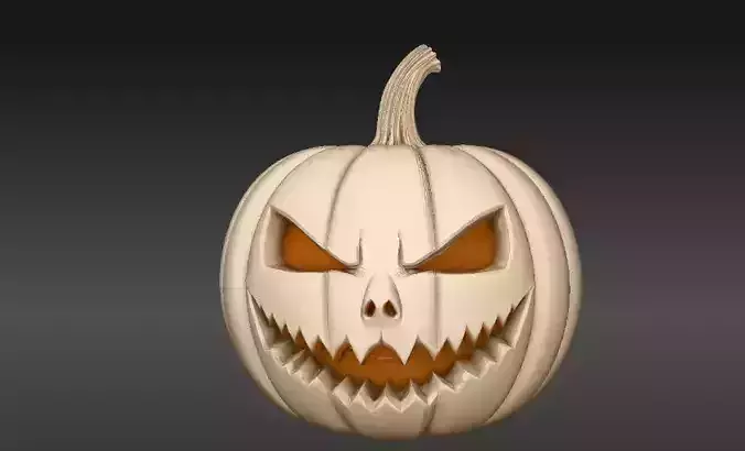 Jack-O-Lantern Pumpkin 3D Model Halloween Pumpkin Print-Ready 3D print model Jack-O-Lantern Pumpkin 3D Model Halloween Pumpkin Print-Ready 3D print model