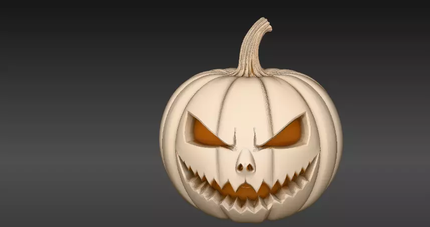 Jack-O-Lantern Pumpkin 3D Model Halloween Pumpkin Print-Ready 3D print model_7