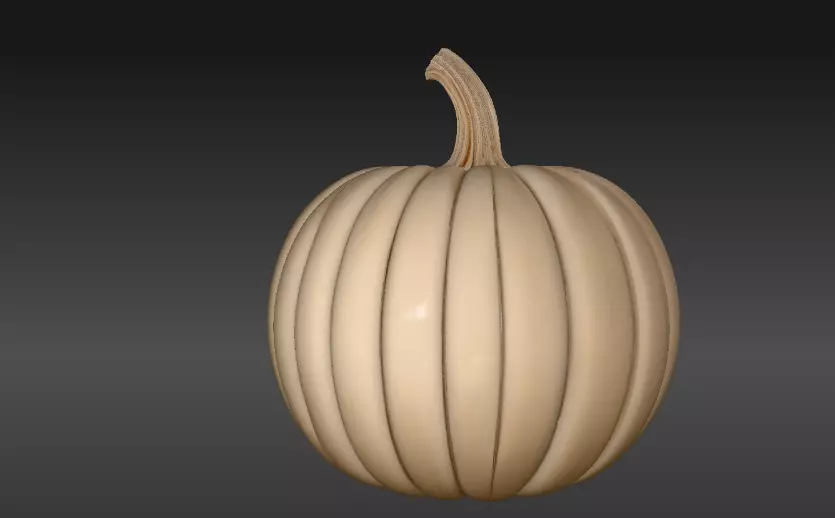 Jack-O-Lantern Pumpkin 3D Model Halloween Pumpkin Print-Ready 3D print model_3