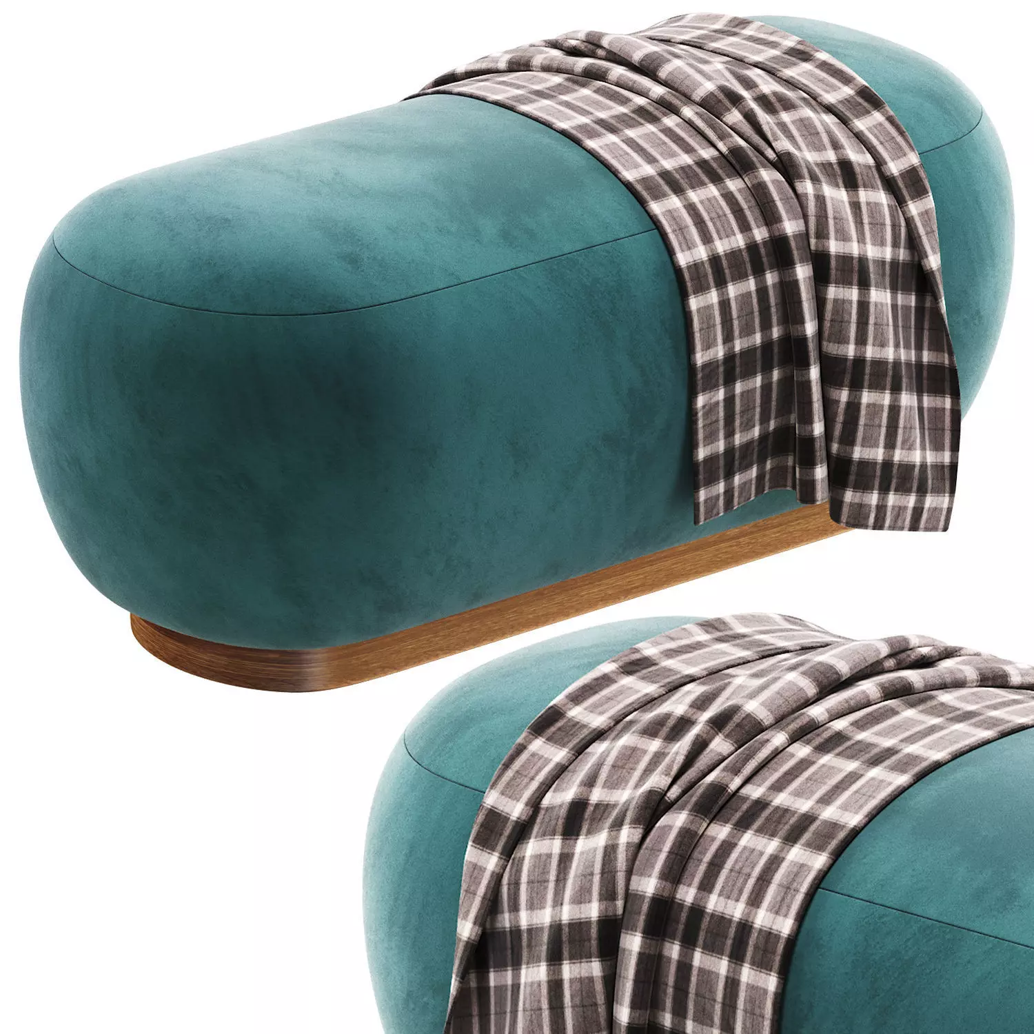 Bench GLAIB By Cazarina Interiors 3D model_2