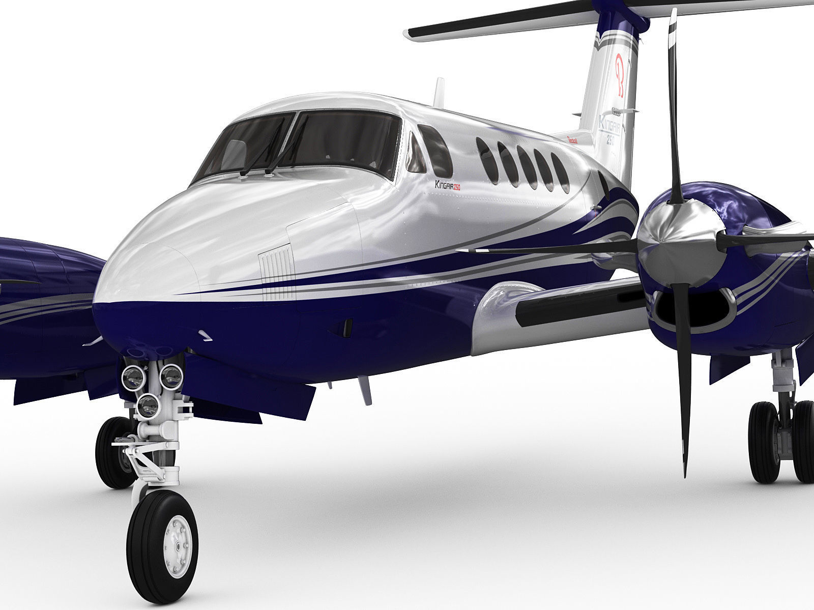 Beechcraft King Air 250 3D model_2