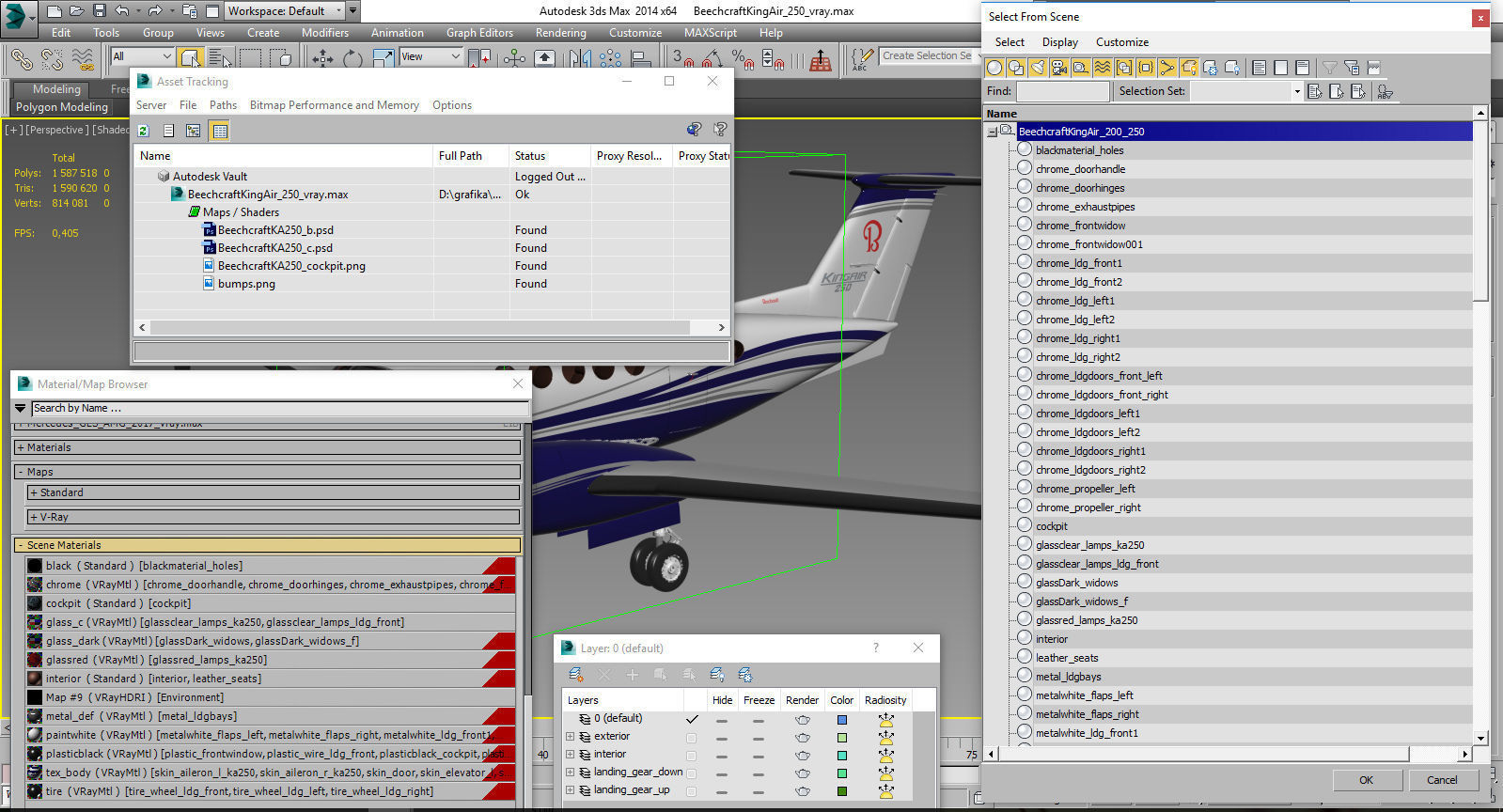 Beechcraft King Air 250 3D model_26