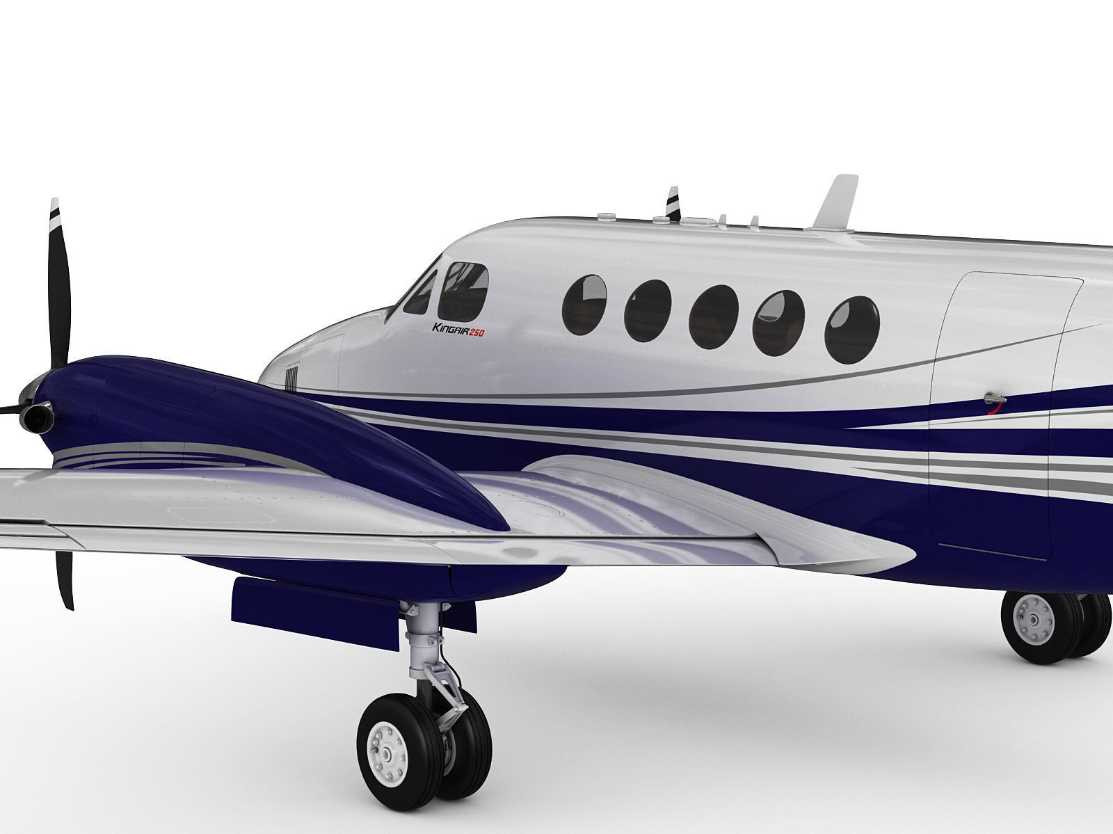 Beechcraft King Air 250 3D model_7