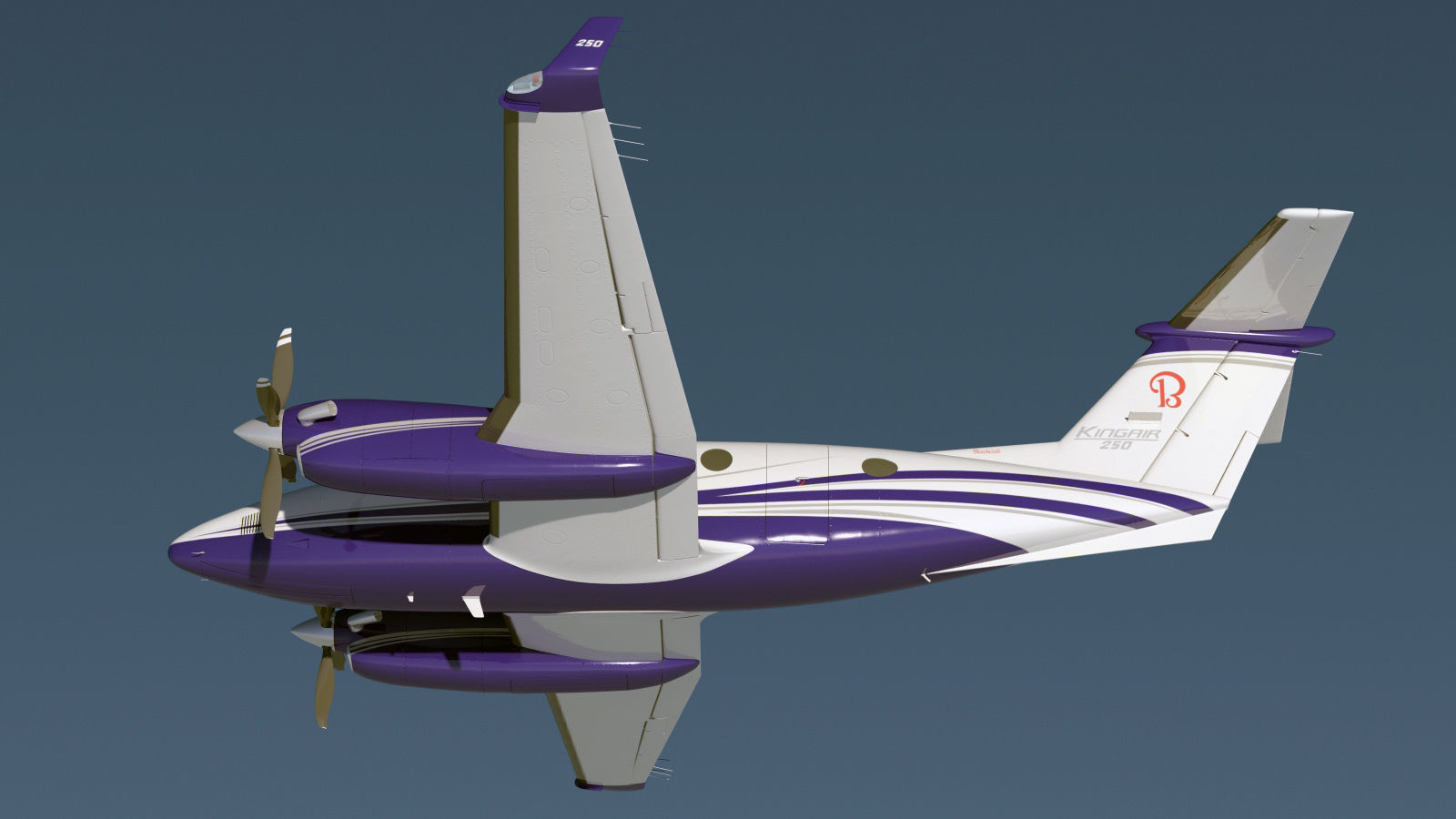 Beechcraft King Air 250 3D model_13