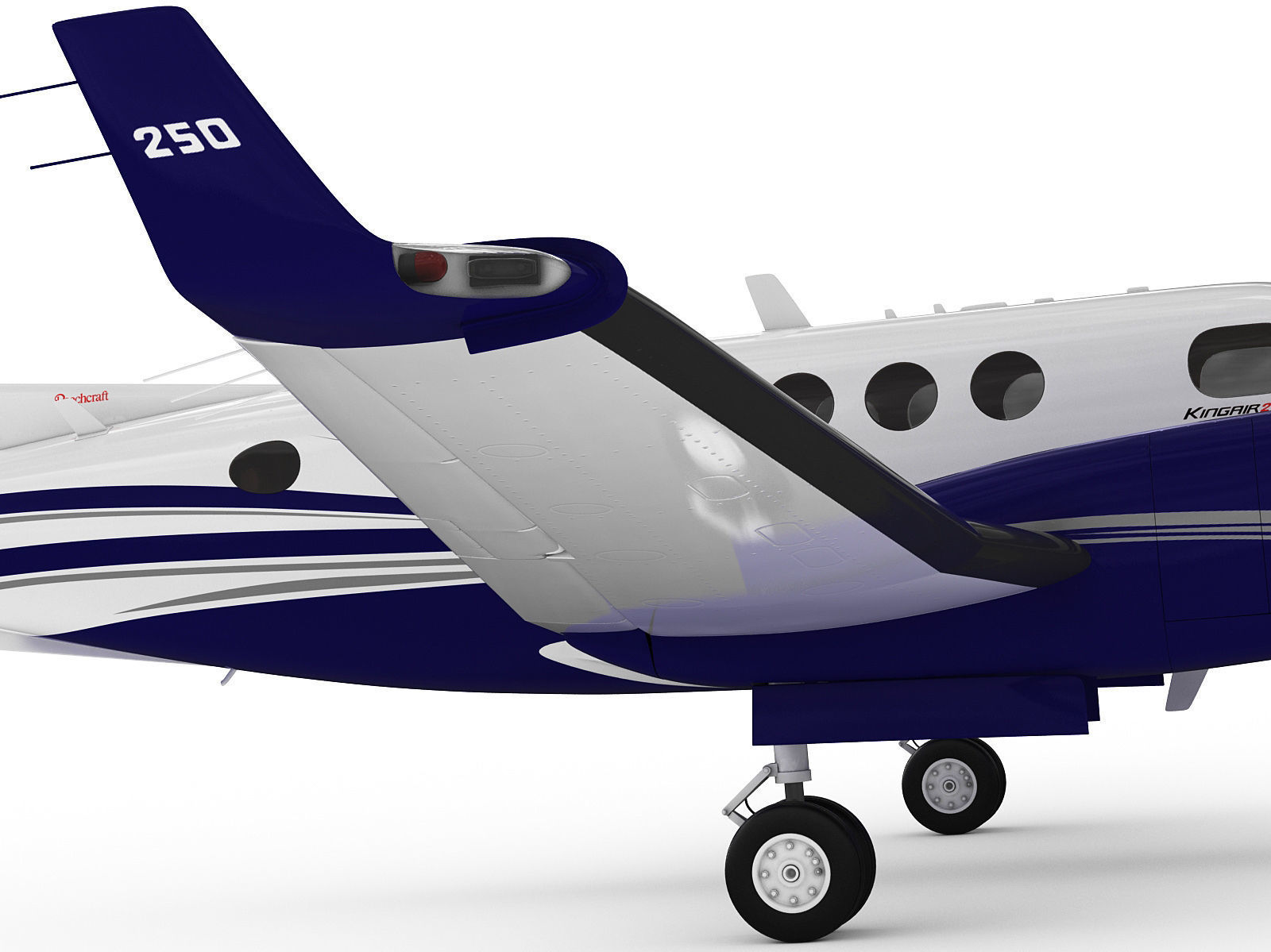 Beechcraft King Air 250 3D model_6