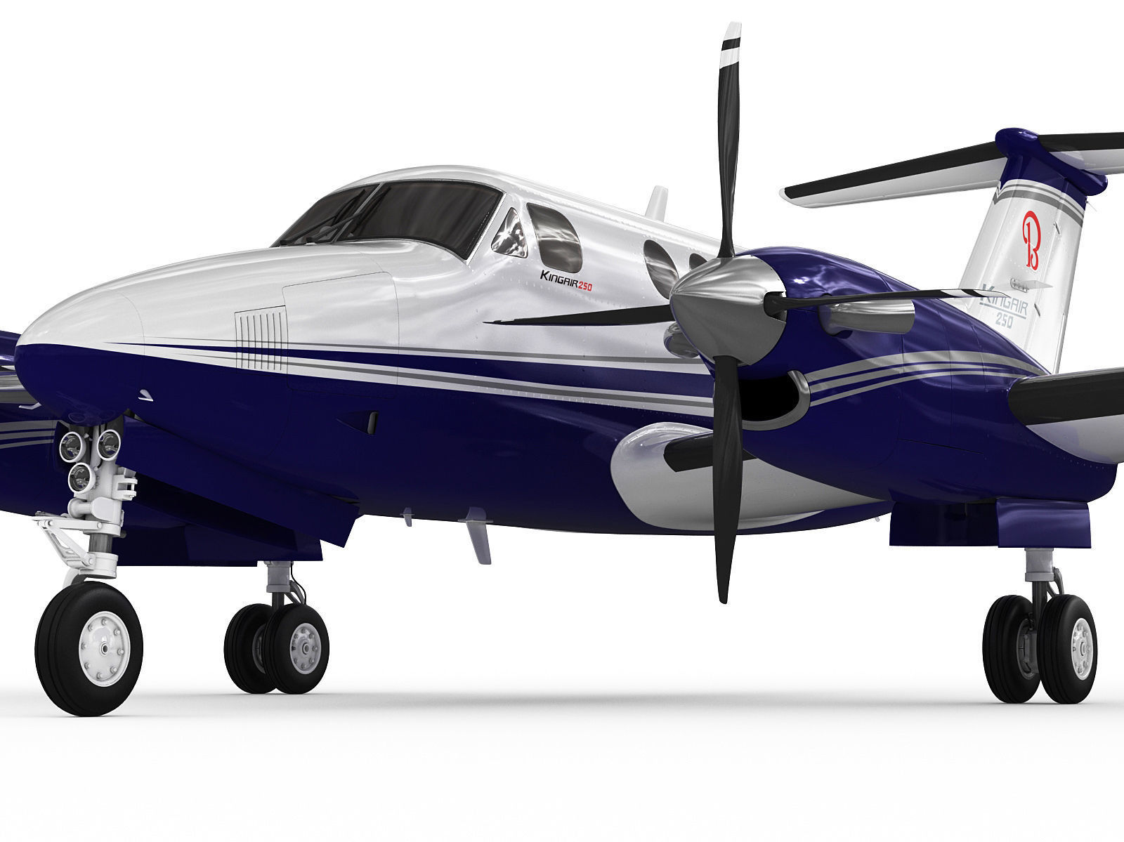 Beechcraft King Air 250 3D model_8