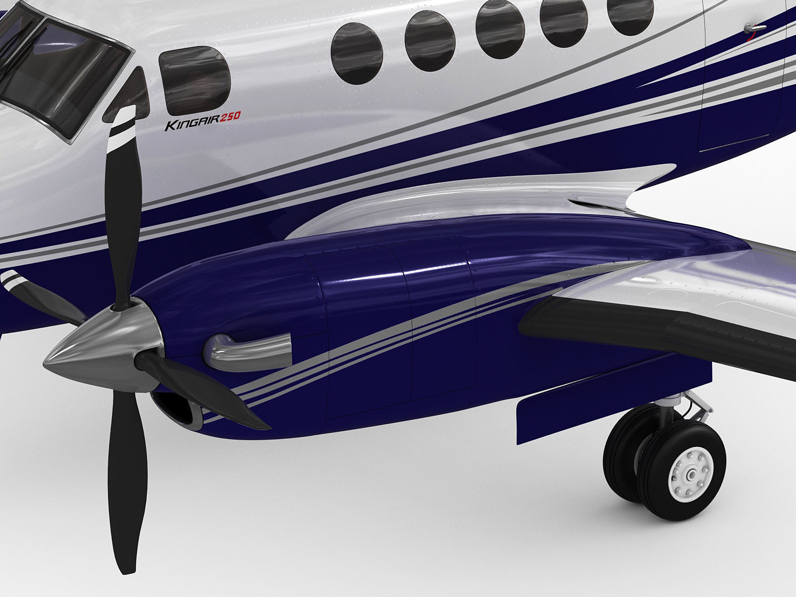 Beechcraft King Air 250 3D model_10