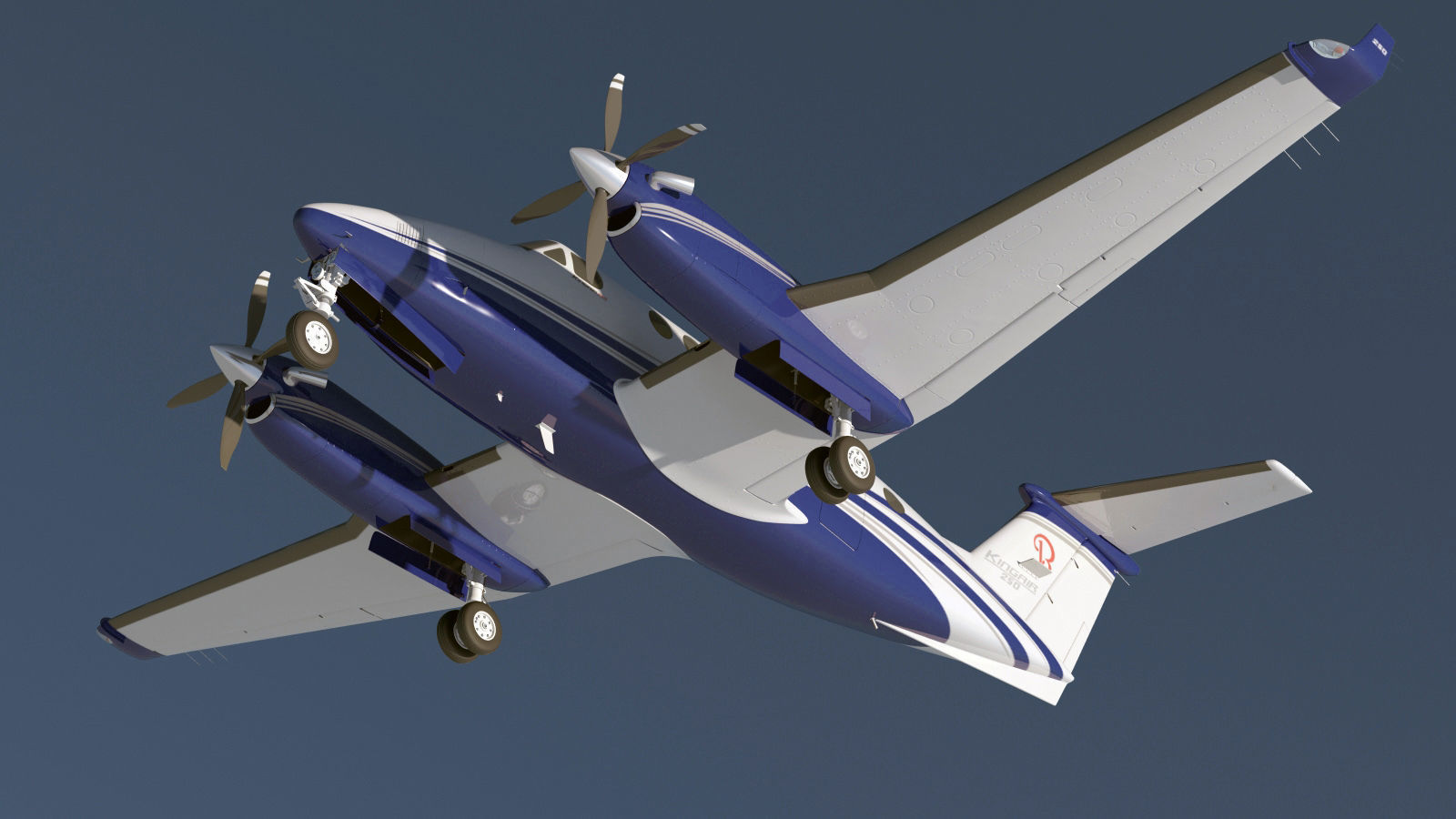 Beechcraft King Air 250 3D model_15