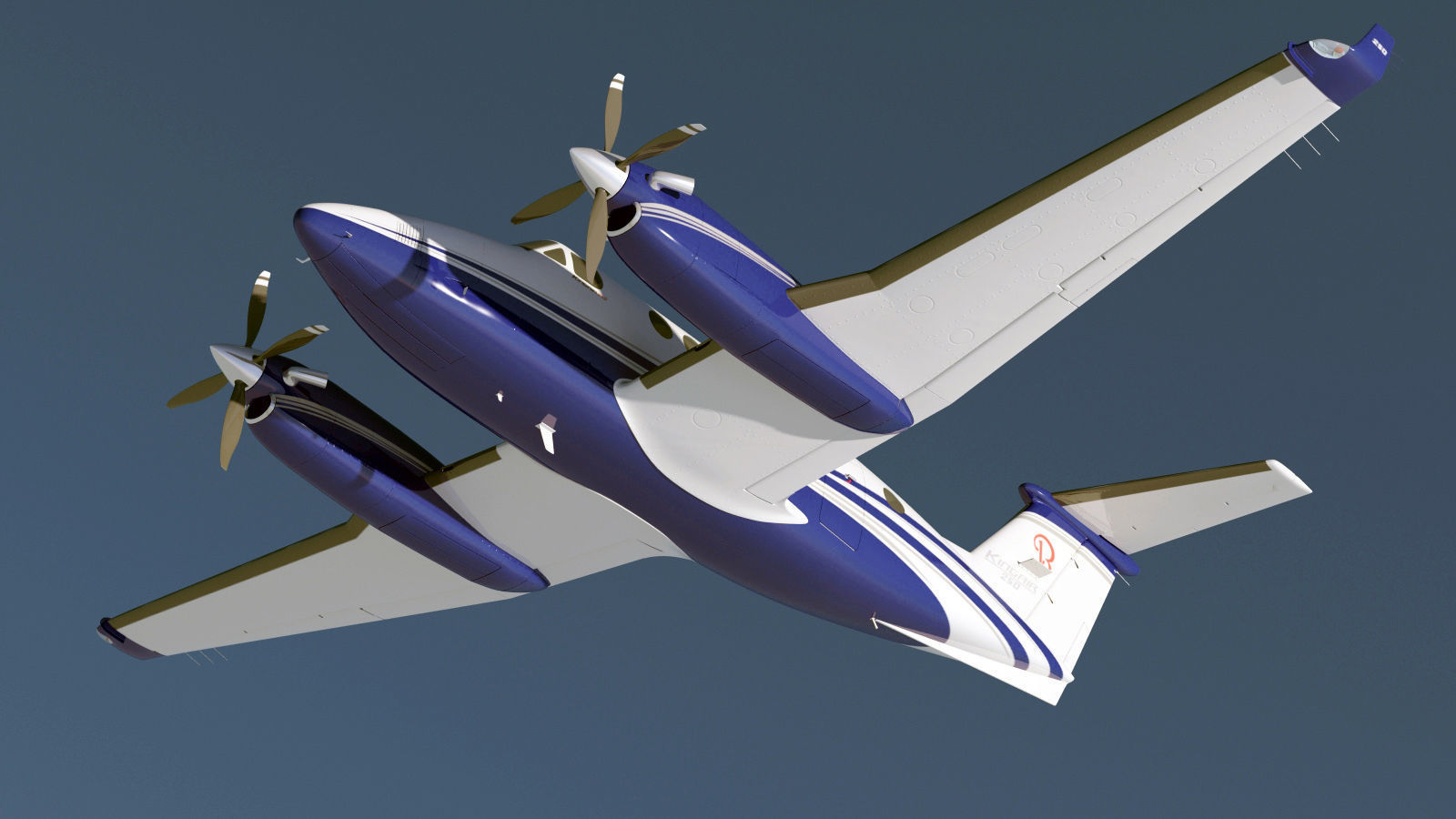 Beechcraft King Air 250 3D model_11