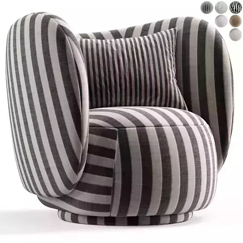 Rico Lounge Chair with Swivel Base