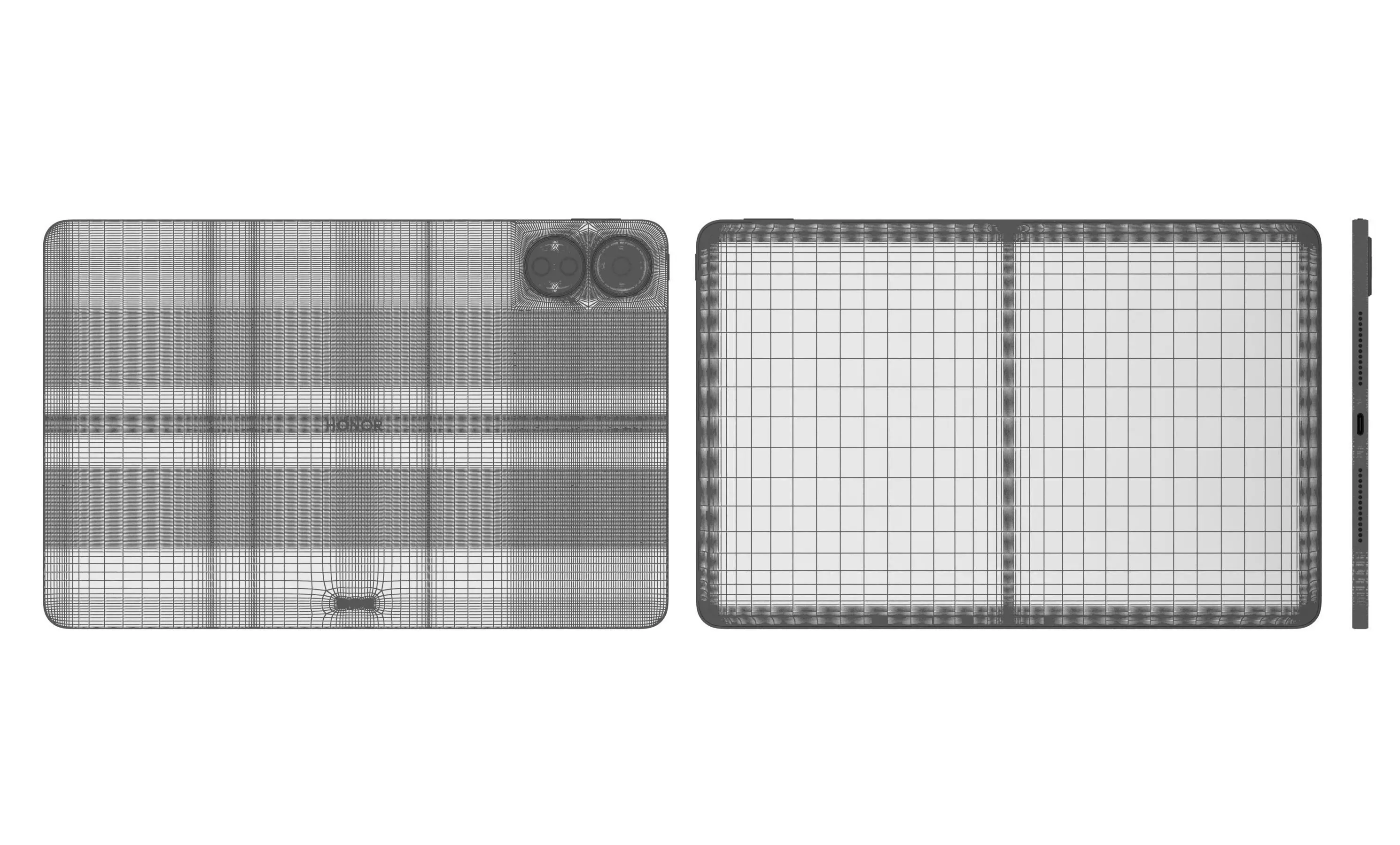 Honor MagicPad 13 Black High Poly 3D model_12