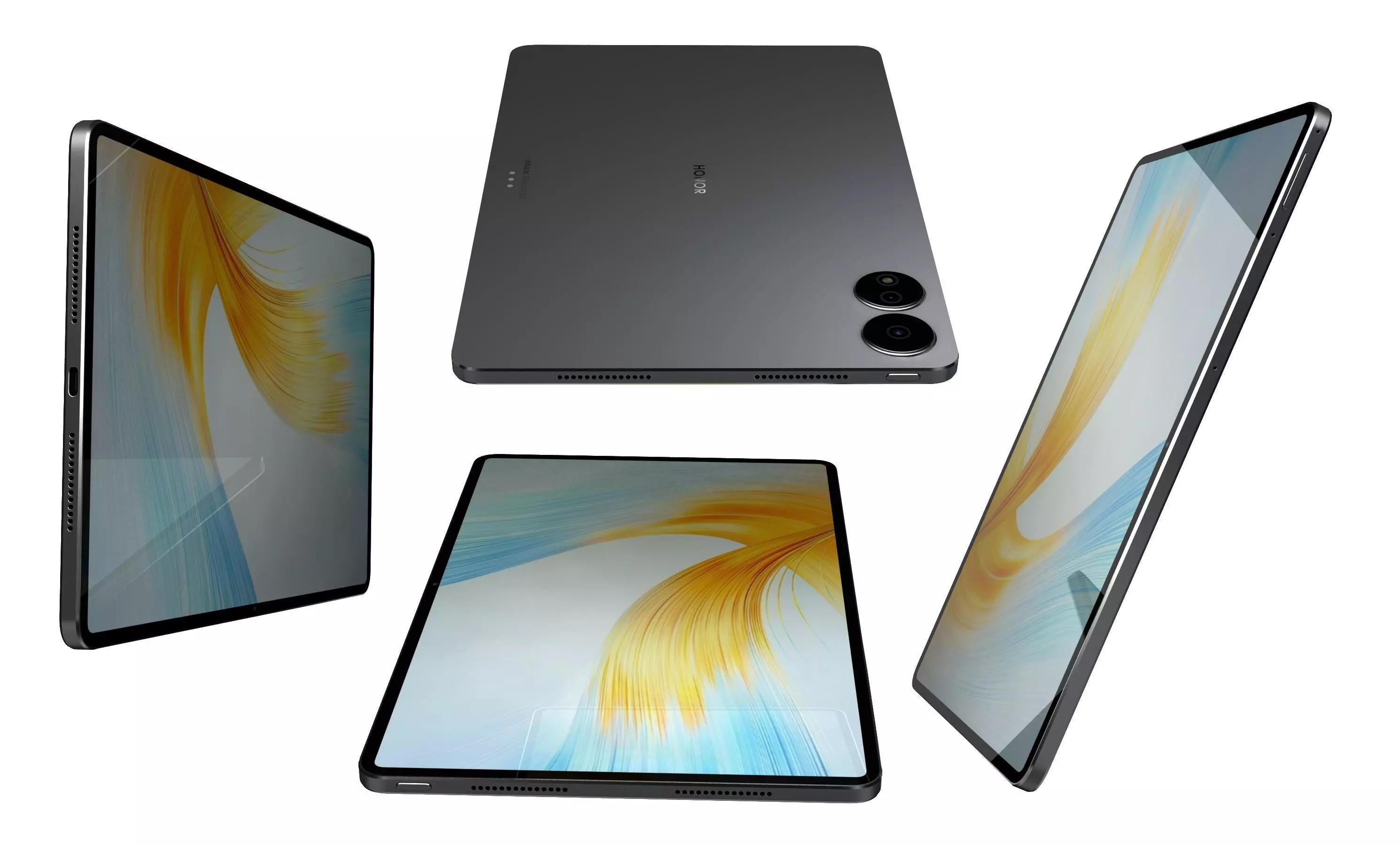 Honor MagicPad 13 Black High Poly 3D model_5