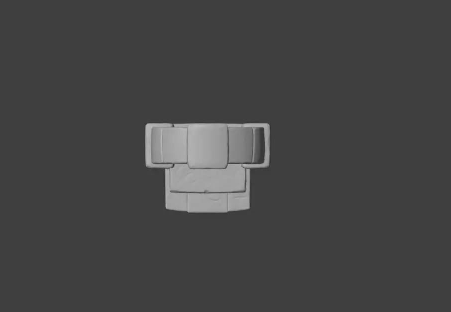 Wooden Archway Doorway Low-poly 3D model_22