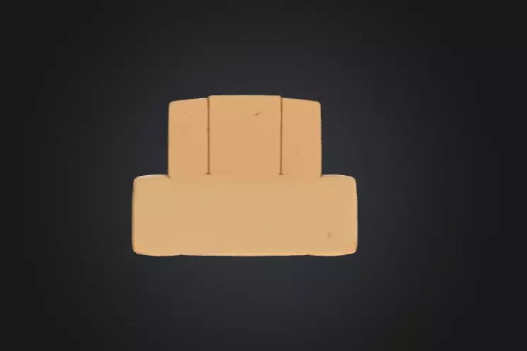 Wooden Archway Doorway Low-poly 3D model_16