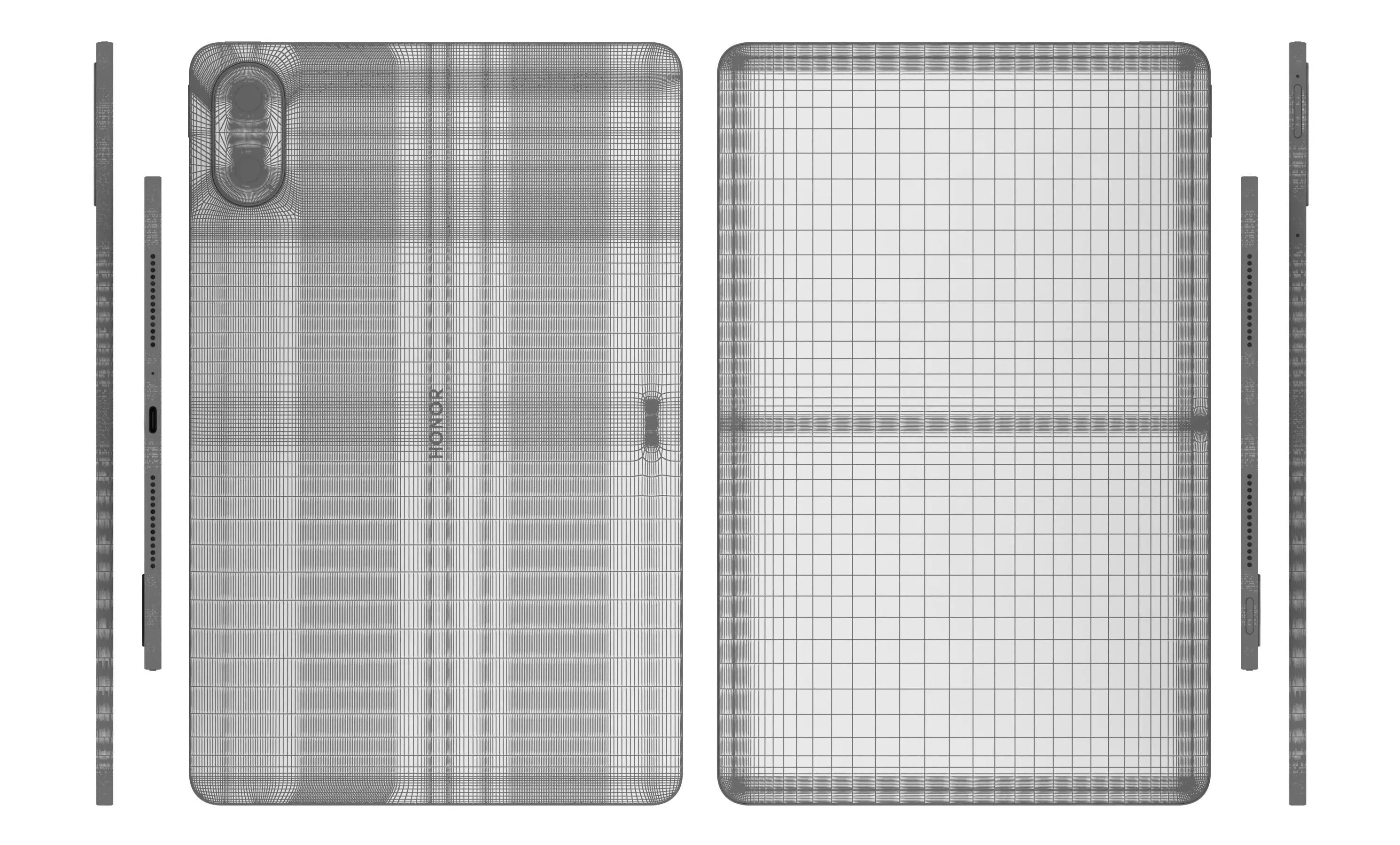 Honor Pad 9 Pro Star Gray High Poly  3D model_12