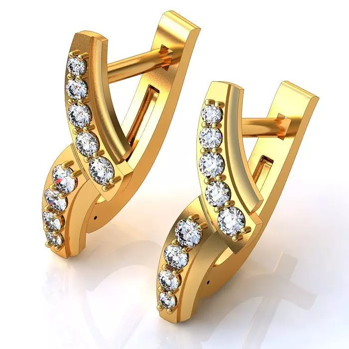 121-Piece Earring and Cufflink bundle 3D print model_67