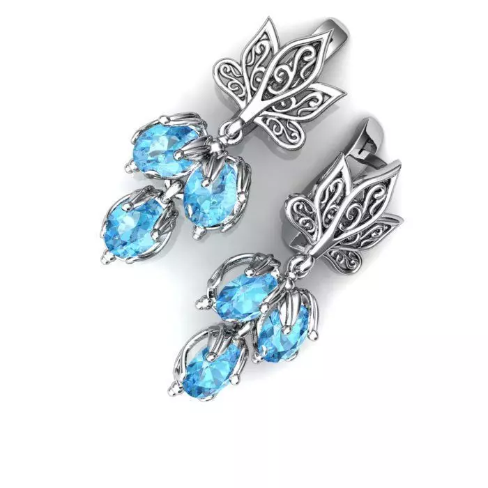 121-Piece Earring and Cufflink bundle 3D print model_112