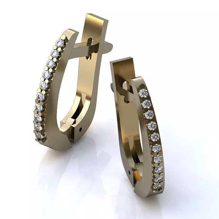 121-Piece Earring and Cufflink bundle 3D print model_35