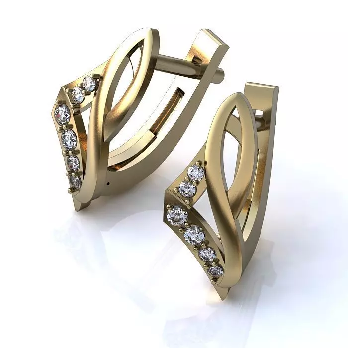 121-Piece Earring and Cufflink bundle 3D print model_72