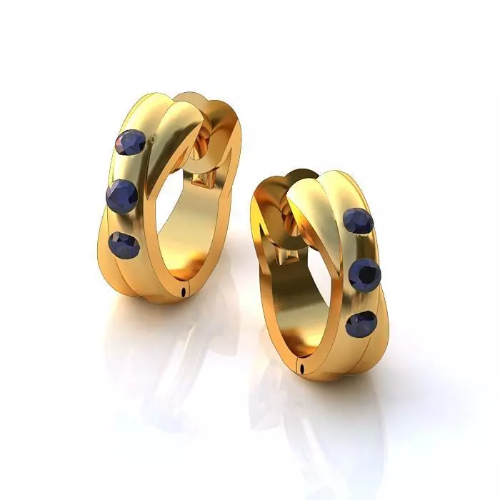 121-Piece Earring and Cufflink bundle 3D print model_49