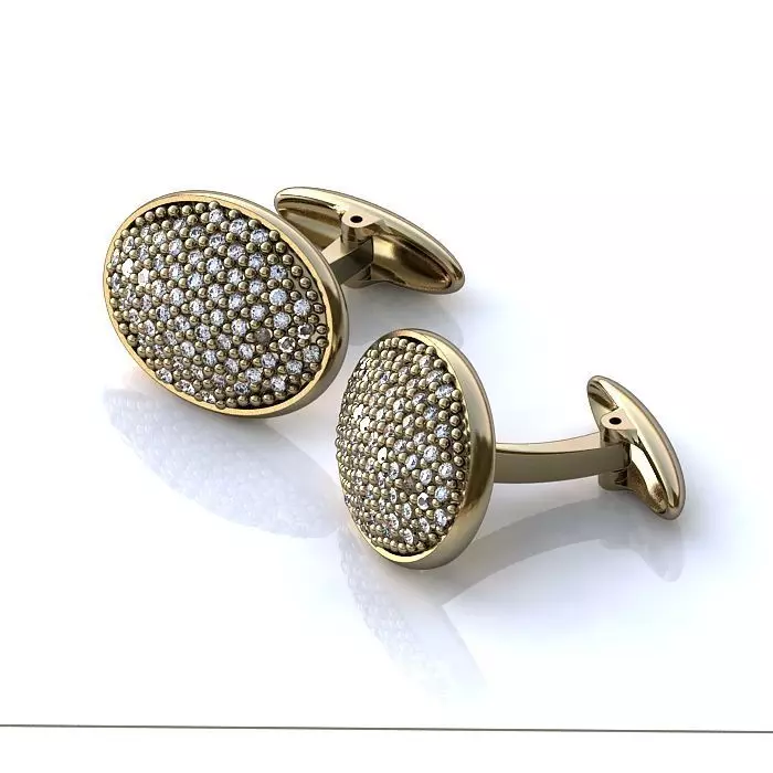 121-Piece Earring and Cufflink bundle 3D print model_9