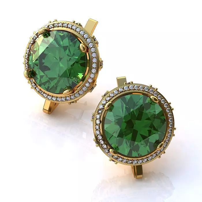 121-Piece Earring and Cufflink bundle 3D print model_30